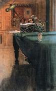 brita at the piano Carl Larsson